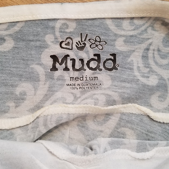 Mudd Peplum Pleated Camisole Top Purple Swirl Pattern {Medium} - Picture 3 of 9